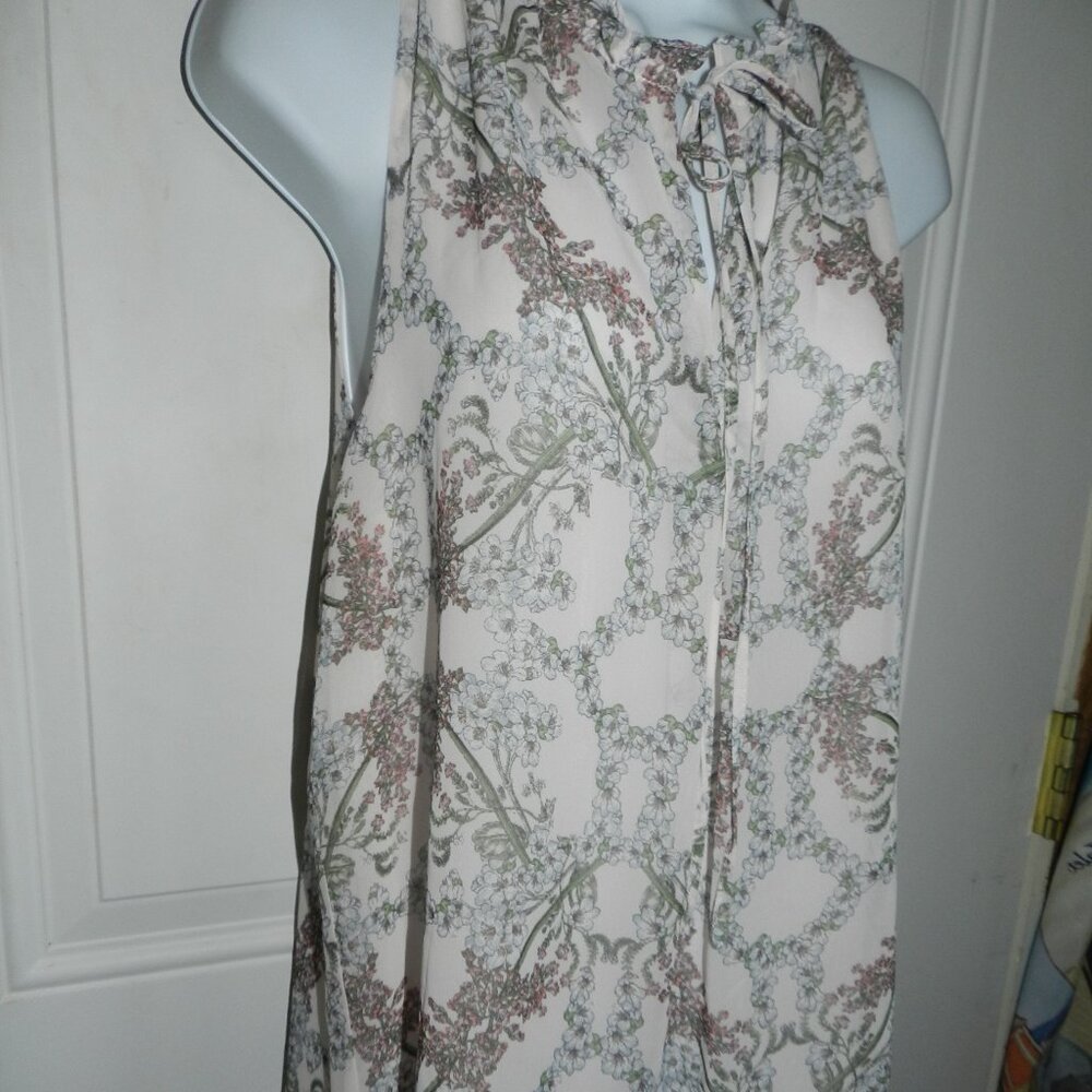 Max Studio Blouse Women's M Multicolor Floral Sleeveless Blouse NWT🆕⌚📦🏃💨🚚 - Picture 3 of 9